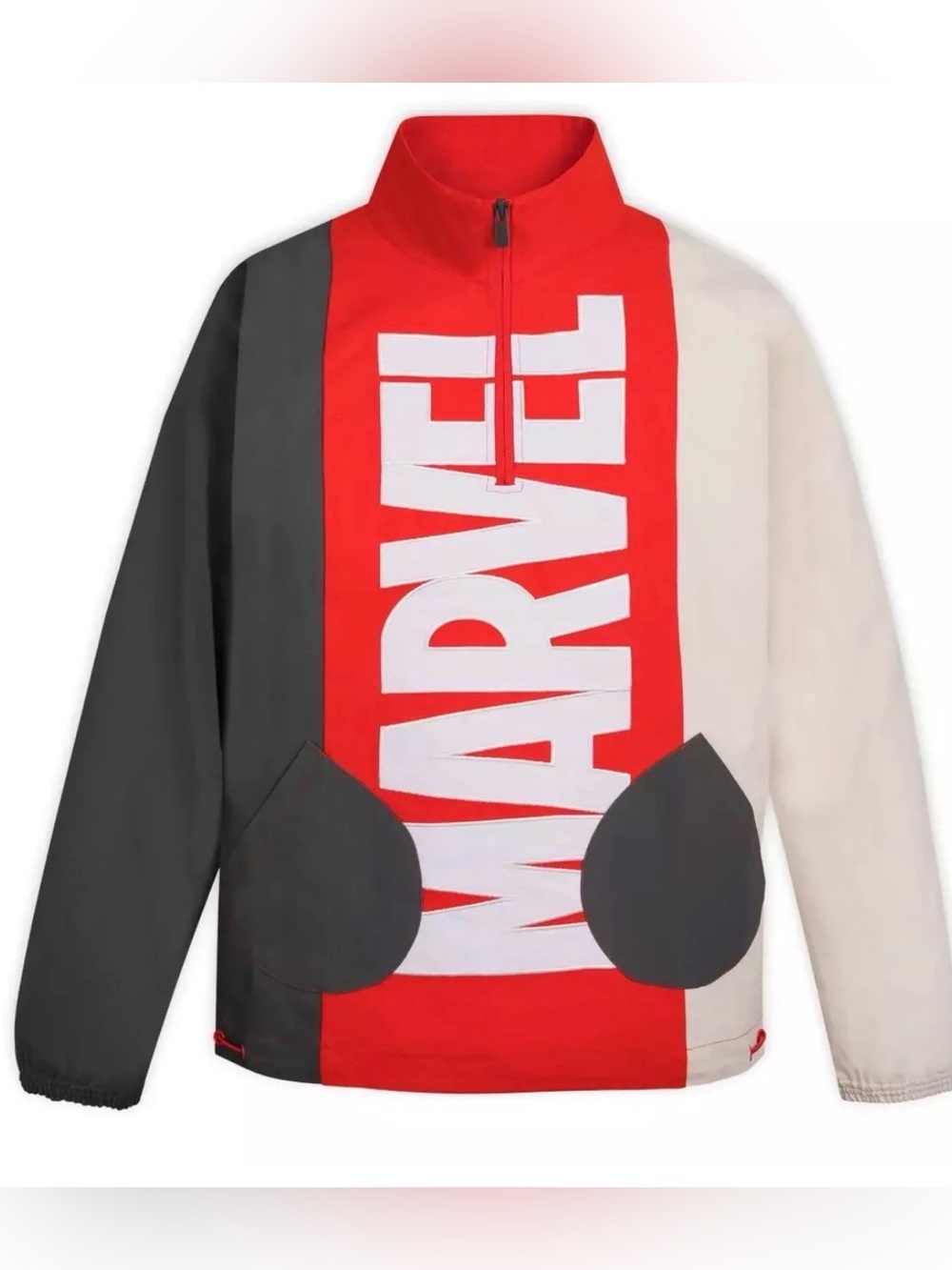 Disney Parks MARVEL Colourblock Heavy Cotton Canvas 1/4 Zip Jacket Size M